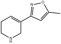 Pyridine, 1,2,3,6-tetrahydro-5-(5-methyl-3-isoxazolyl)- (9CI) Struktur