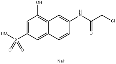 6-(2-chloroacetamido)-1-naphthol-3-sulfonic acid Struktur