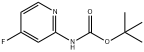 tert-butyl 4-fluoropyridin-2-ylcarbamate Struktur