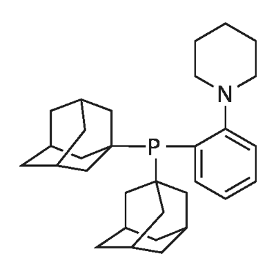 2-(Di-1-adamantylphosphino)phenylpiperidine Struktur