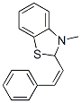 Benzothiazole, 2,3-dihydro-3-methyl-2-(2-phenylethenyl)-, (Z)- (9CI) Struktur