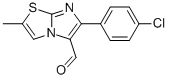 6-(4-CHLOROPHENYL)-2-METHYLIMIDAZO[2,1-B]THIAZOLE-5-CARBOXALDEHYDE Struktur