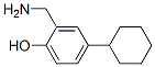 1-hydroxy-2-aminomethyl-4-cyclohexylbenzene Struktur