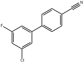 4-(3-Chloro-5-fluorophenyl)benzonitrile Struktur