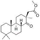 Podocarpane-13.beta.-acetic acid, 13-methyl-14-oxo-, methyl ester Struktur