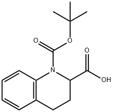 1-BOC-1,2,3,4-TETRAHYDRO-QUINOLINE-2-CARBOXYLIC ACID Struktur