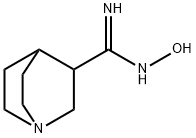 N-Hydroxy-1-azabicyclo[2.2.2]octane-3-carboximidamide Struktur