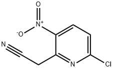 (6-Chloro-3-nitro-pyridin-2-yl)-acetonitrile Struktur