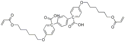 4-[[6-[(1-Oxo-2-propen-1-yl)oxy]hexyl]oxy]benzoic acid 1,1'-(1,4-phenylene) ester Struktur