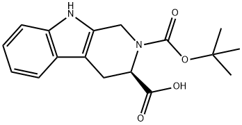 N-BOC-D-1,2,3,4-四氫-BETA-咔啉-3-甲酸, 123910-26-9, 結(jié)構(gòu)式