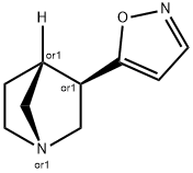 1-Azabicyclo[2.2.1]heptane,3-(5-isoxazolyl)-,exo-(9CI) Struktur