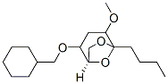 6,8-Dioxabicyclo3.2.1octane, 5-butyl-2-(cyclohexylmethoxy)-4-methoxy-, 1R-(exo,exo)- Struktur