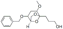 6,8-Dioxabicyclo3.2.1octane-5-propanol, 4-methoxy-2-(phenylmethoxy)-, 1R-(exo,exo)- Struktur