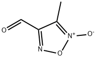 4-Methyl-1,2,5-oxadiazole-3-carbaldehyde 5-oxide Struktur