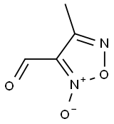 4-Methyl-1,2,5-oxadiazole-3-carbaldehyde 2-oxide Struktur