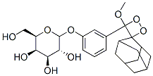 3-(4-methoxyspiro(1,2-dioxetane-3,2'-tricyclo(3.3.1.1(3,7))decan)-4-yl)phenylgalactopyranoside Struktur