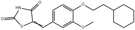 5-[[4-(2-Cyclohexylethoxy)-3-Methoxyphenyl]Methylene]-2,4-thiazolidinedione Struktur