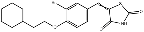 5-[[3-BroMo-4-(2-cyclohexylethoxy)phenyl]Methylene]-2,4-thiazolidinedione Struktur