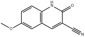 6-METHOXY-2-OXO-1,2-DIHYDRO-QUINOLINE-3-CARBONITRILE Struktur