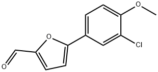 5-(3-CHLORO-4-METHOXYPHENYL)FURFURAL  9& Struktur