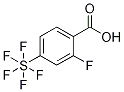 2-Fluoro-4-(pentafluorosulfur)benzoic acid Struktur