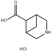 3-Azabicyclo[3.1.1]heptane-6-carboxylic acid hydrochloride Struktur