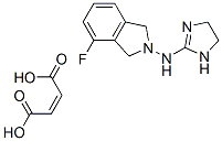 N-[(4,5-Dihydro-1H-imidazol)-2-yl]-4-fluoro-1,3-dihydro-2H-isoindole-2-amine maleate Struktur