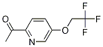 1-(5-(2,2,2-trifluoroethoxy)pyridin-2-yl)ethanone Struktur