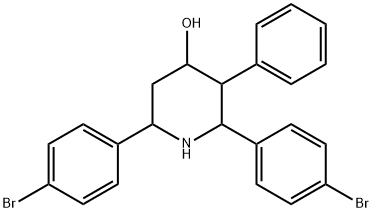 2,6-Bis(4-bromophenyl)-3-phenyl-4-piperidinamine Struktur