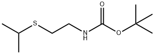 Carbamic acid, [2-[(1-methylethyl)thio]ethyl]-, 1,1-dimethylethyl ester (9CI) Struktur