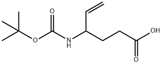 5-Hexenoic acid, 4-[[(1,1-diMethylethoxy)carbonyl]aMino]- Struktur