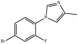 1-(4-broMo-2-fluorophenyl)-4-Methyl-1H-iMidazole Struktur