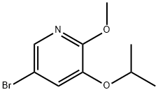 5-broMo-3-isopropoxy-2-Methoxypyridine Struktur