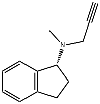 (R)-2,3-DIHYDRO-N-METHYL-N-2-PROPYNYL-1H-INDEN-1-AMINE Struktur