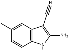 2-aMino-5-Methyl-1H-Indole-3-carbonitrile Struktur