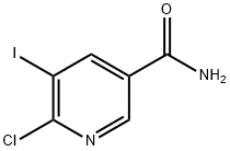 6-chloro-5-iodonicotinaMide Struktur