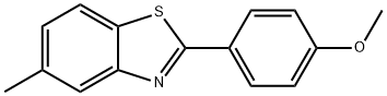 Benzothiazole, 2-(4-Methoxyphenyl)-5-Methyl- Struktur