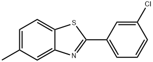 Benzothiazole, 2-(3-chlorophenyl)-5-Methyl- Struktur