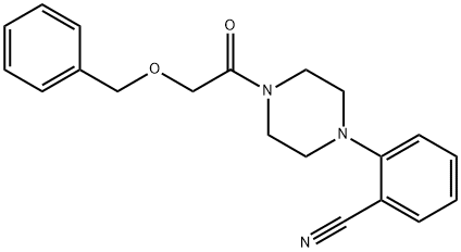 2-(4-(2-(Benzyloxy)acetyl)piperazin-1-yl)benzonitrile Struktur