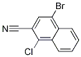 4-broMo-1-chloro-2-Naphthalenecarbonitrile Struktur