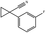 Cyclopropanecarbonitrile, 1-(3-fluorophenyl)- (9CI) Struktur