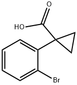 1-(2-BROMO-PHENYL)-CYCLOPROPANECARBOXYLIC ACID Struktur