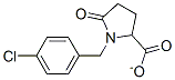 4-chlorobenzyl-2-pyrrolidone-5-carboxylate Struktur