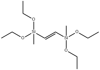 1,2-BIS(METHYLDIETHOXYSILYL)ETHYLENE Struktur