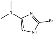 3-bromo-N,N-dimethyl-1H-1,2,4-triazol-5-amine(SALTDATA: FREE) Struktur