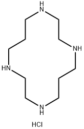 1,4,8,11-Tetraazacyclotetradecane, tetrahydrochloride Struktur