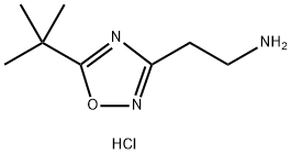 2-(5-(tert-Butyl)-1,2,4-oxadiazol-3-yl)ethan-1-amine hydrochloride Struktur