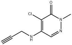 3(2H)-Pyridazinone,  4-chloro-2-methyl-5-(2-propynylamino)-  (9CI) Struktur