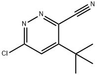 3-PYRIDAZINECARBONITRILE, 6-CHLORO-4-(1,1-DIMETHYLETHYL)- Struktur