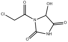 2,4-Imidazolidinedione, 1-(chloroacetyl)-5-hydroxy- (9CI) Struktur